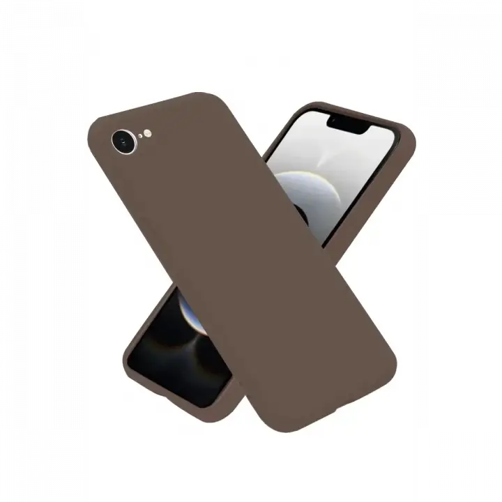 Newface iPhone 16E Kılıf First Silikon - Kahverengi