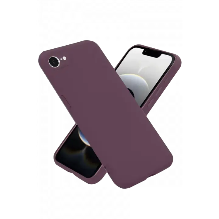 Newface iPhone 16E Kılıf First Silikon - Mürdüm