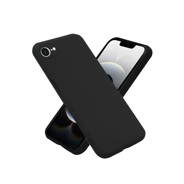 Newface iPhone 16E Kılıf First Silikon - Siyah