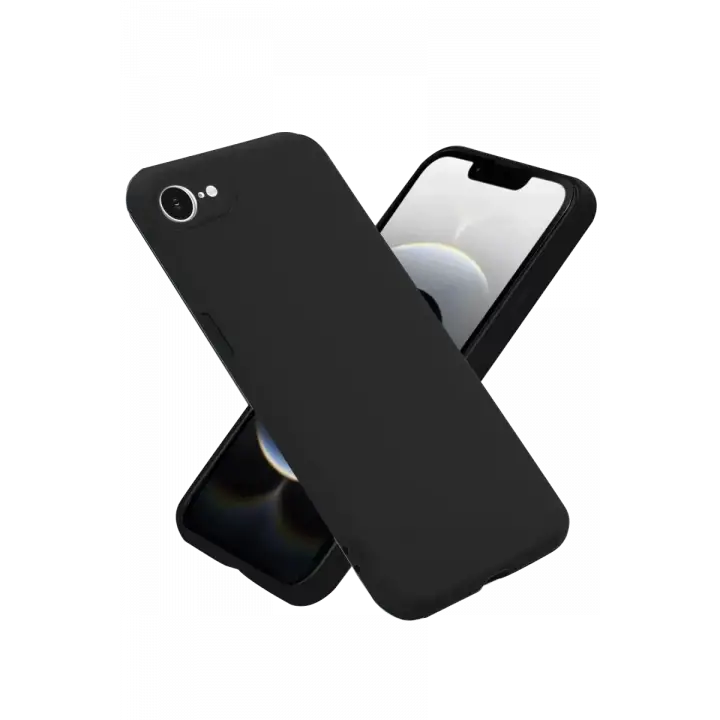 Newface Apple iPhone 16E Kılıf First Silikon - Siyah