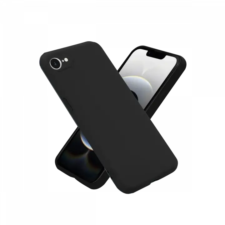 Newface iPhone 16E Kılıf First Silikon - Siyah