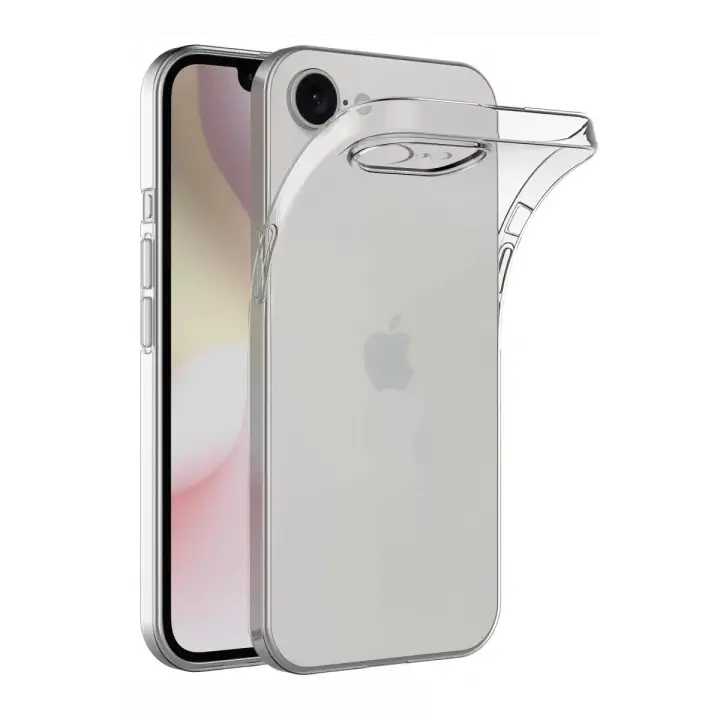 Newface Apple iPhone 16E Kılıf Lüx Şeffaf Silikon
