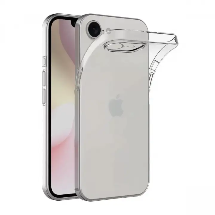 Newface Apple iPhone 16E Kılıf Lüx Şeffaf Silikon