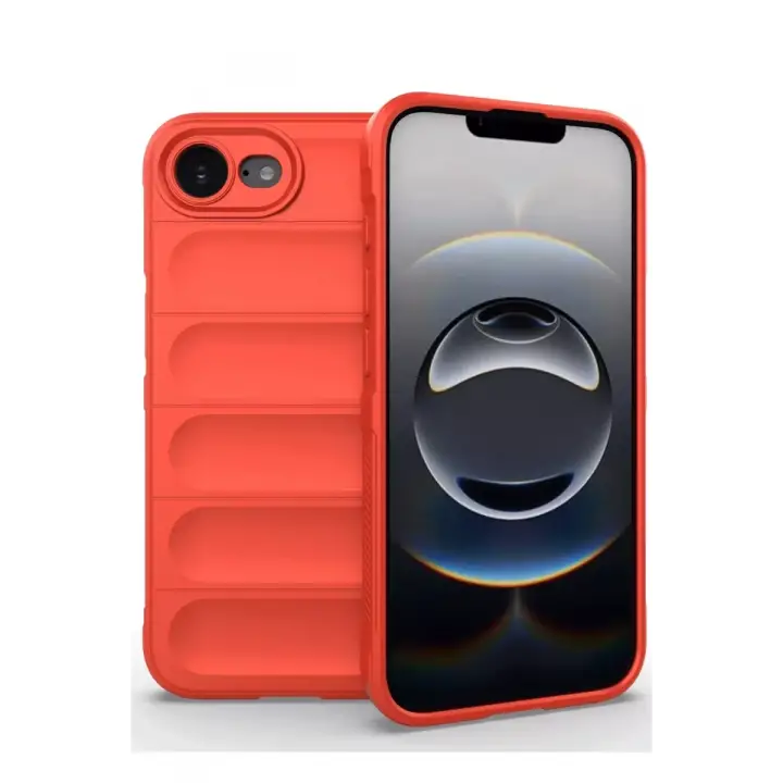 Newface iPhone 16E Kılıf Optimum Silikon - Kırmızı