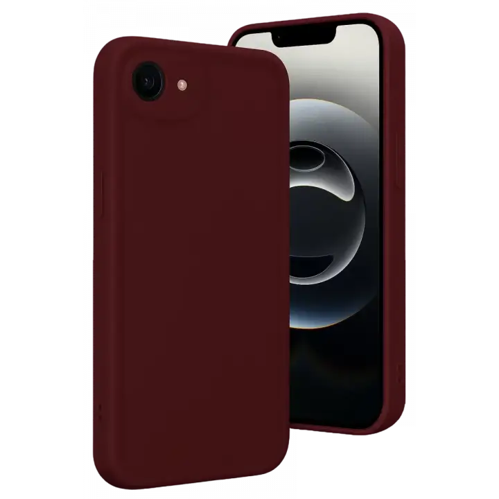 Newface Apple iPhone 16E Kılıf Viera Silikon - Bordo