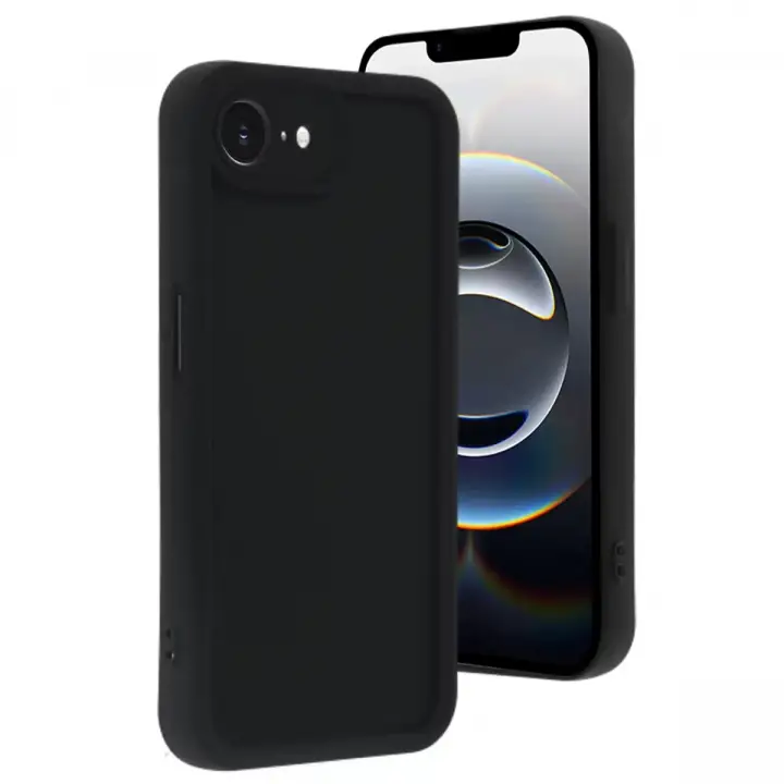 Newface Apple iPhone 16E Kılıf Viera Silikon - Siyah