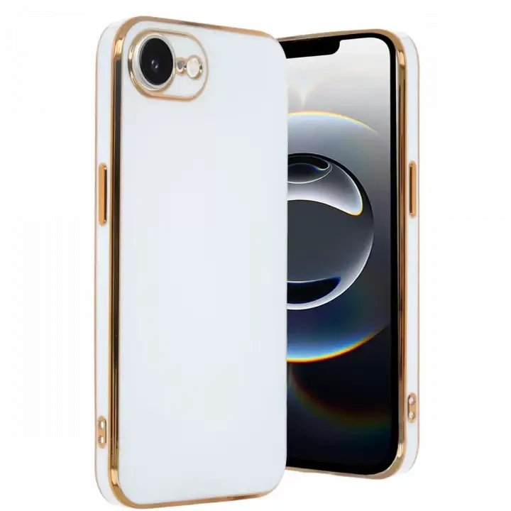 Newface Apple iPhone 16E Kılıf Volet Silikon - Beyaz