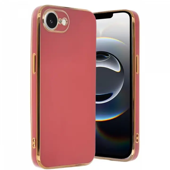 Newface Apple iPhone 16E Kılıf Volet Silikon - Kırmızı