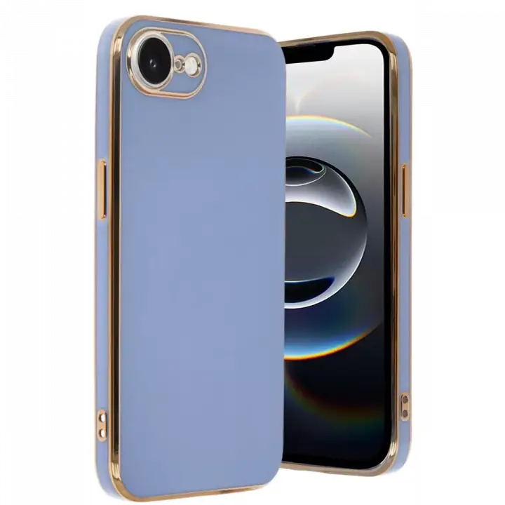 Newface Apple iPhone 16E Kılıf Volet Silikon - Mavi