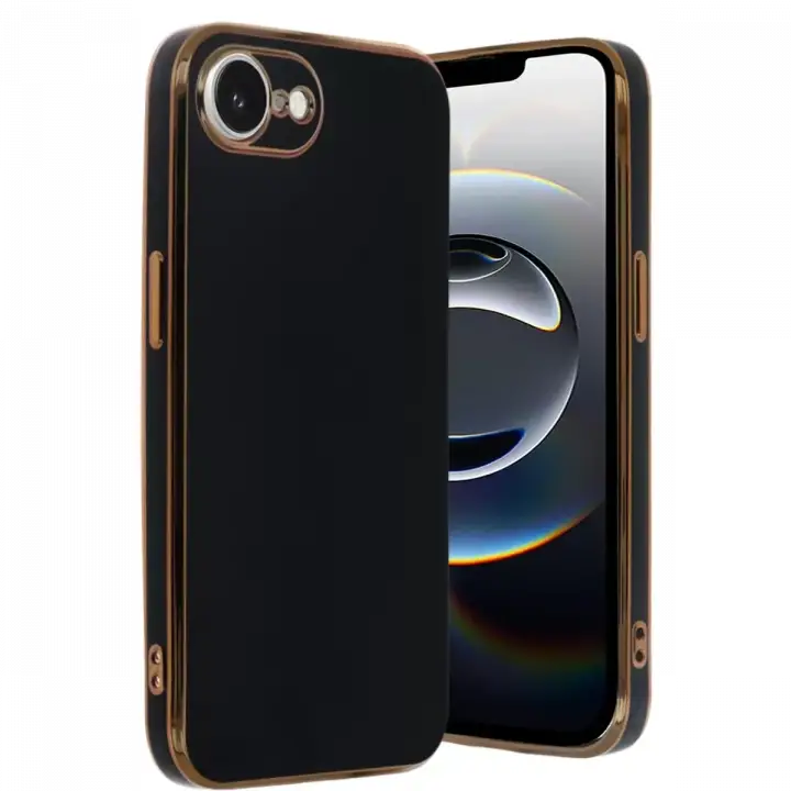 Newface Apple iPhone 16E Kılıf Volet Silikon - Siyah