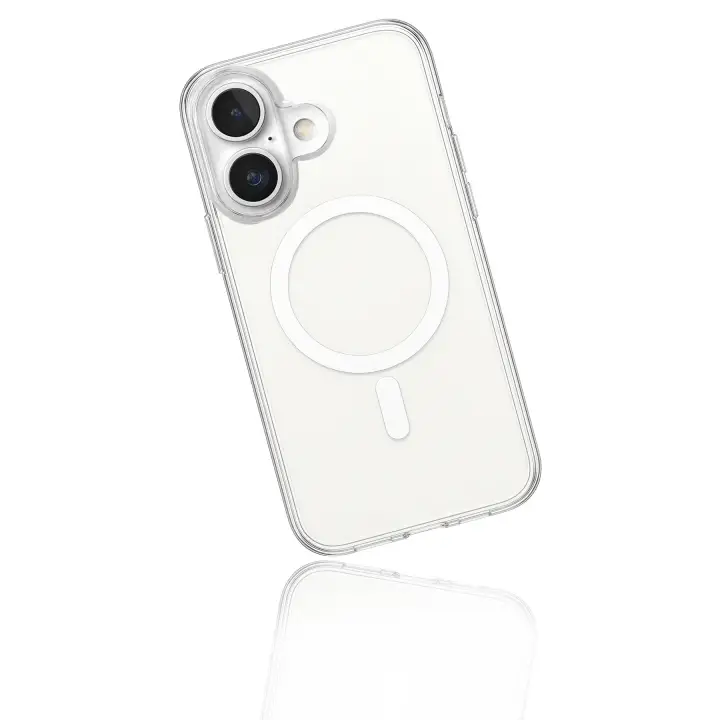 Newface iPhone 17 Kılıf Magneticsafe Şeffaf Silikon - Şeffaf