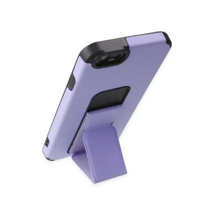 Newface iPhone 6 Kılıf Mega Standlı Silikon - Lila