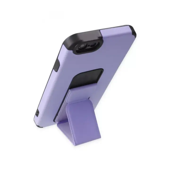 Newface iPhone 6 Kılıf Mega Standlı Silikon - Lila