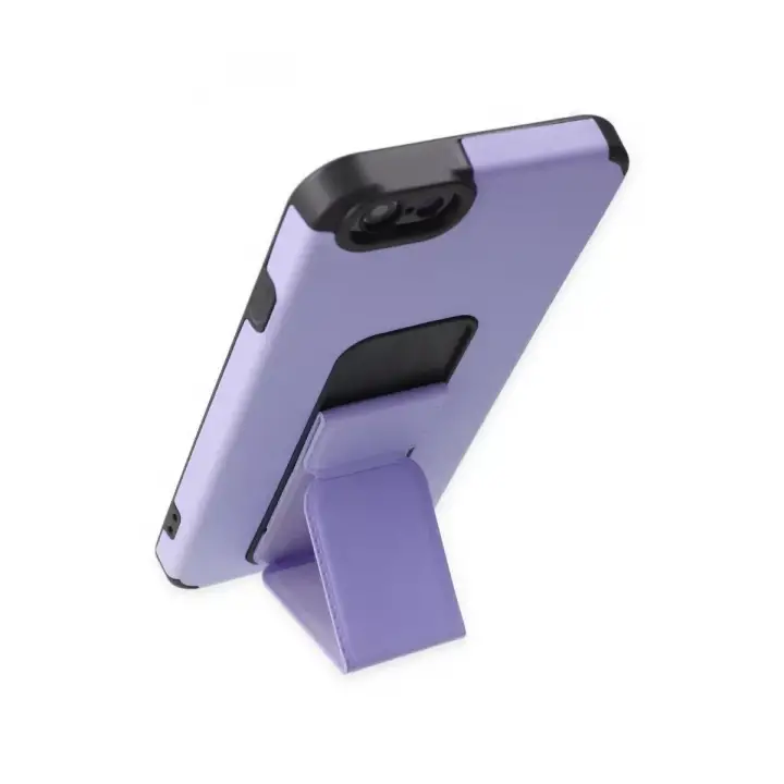 Newface Apple iPhone 6 Kılıf Mega Standlı Silikon - Lila