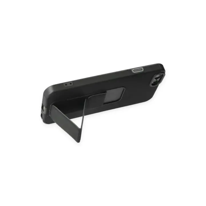 Newface iPhone 6 Kılıf Mega Standlı Silikon - Siyah