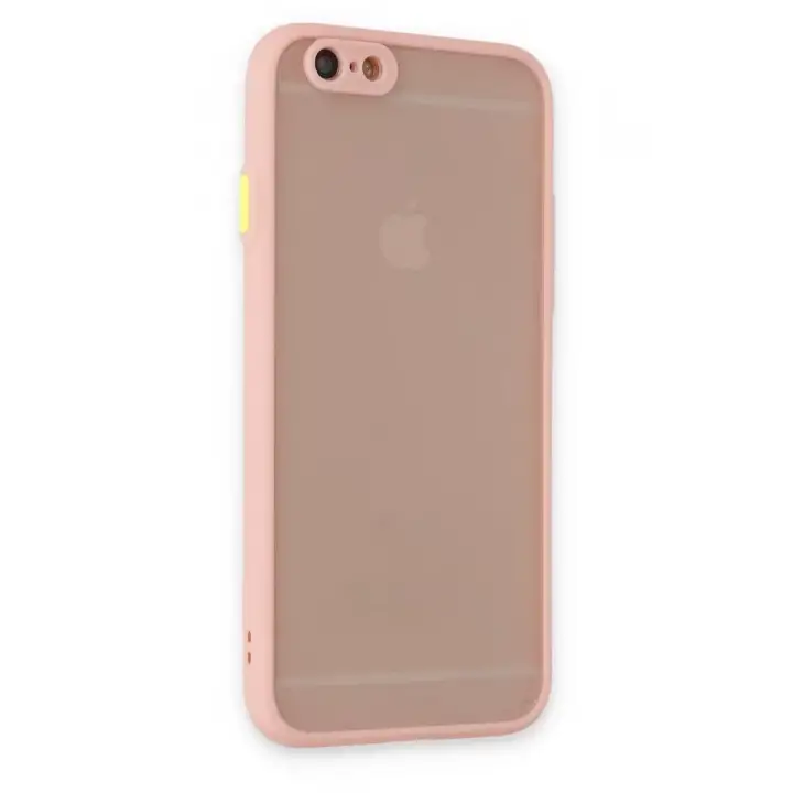 Newface Apple iPhone 6 Kılıf Montreal Silikon Kapak - Pembe