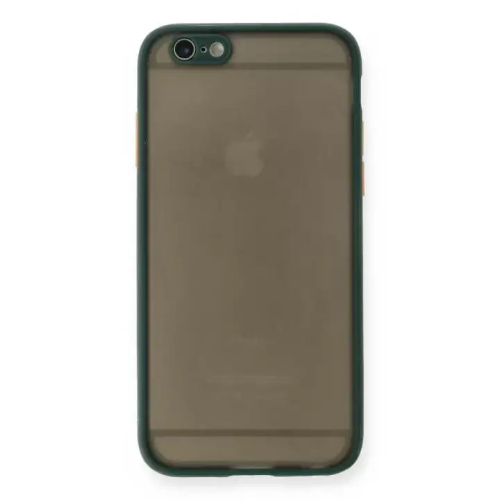 Newface Apple iPhone 6 Kılıf Montreal Silikon Kapak - Yeşil