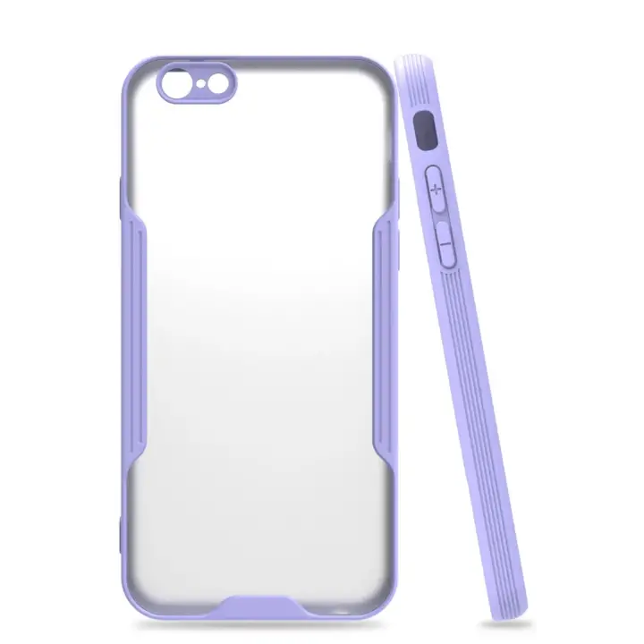 Newface iPhone 6 Kılıf Platin Silikon - Lila