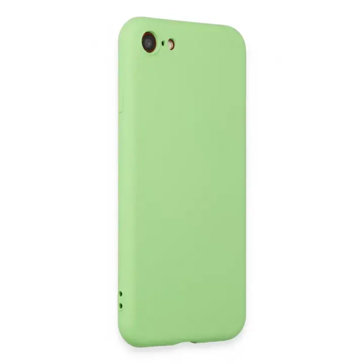 Newface iPhone 7 Kılıf First Silikon - Açık Yeşil