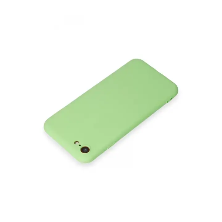Newface iPhone 7 Kılıf First Silikon - Açık Yeşil