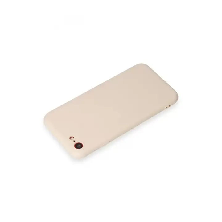 Newface Apple iPhone 7 Kılıf First Silikon - Krem