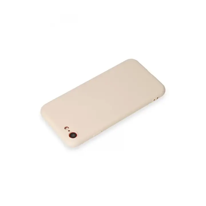 Newface iPhone 7 Kılıf First Silikon - Krem