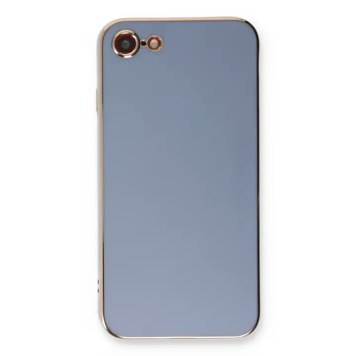 Newface iPhone 7 Kılıf Volet Silikon - Mavi