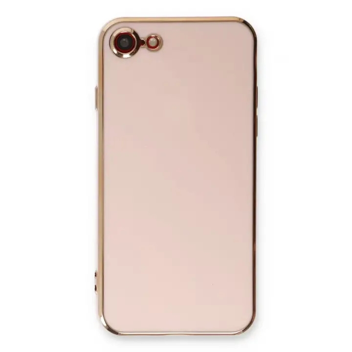 Newface iPhone 7 Kılıf Volet Silikon - Pembe