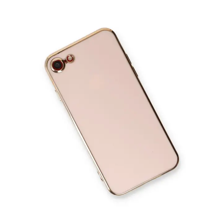 Newface iPhone 7 Kılıf Volet Silikon - Pembe