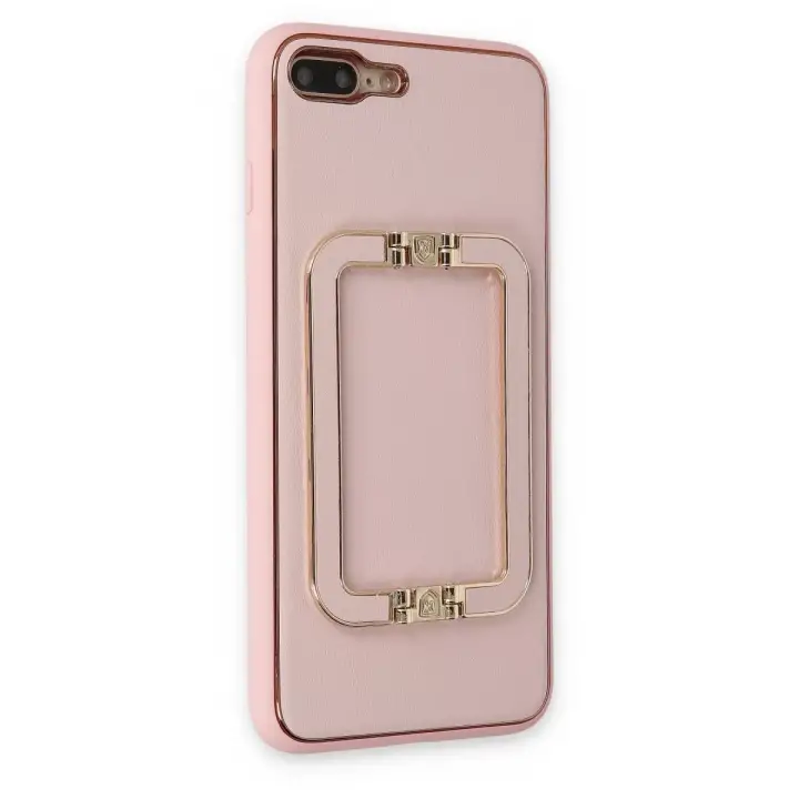 Newface Apple iPhone 7 Plus Kılıf Coco Elit Kapak - Pembe