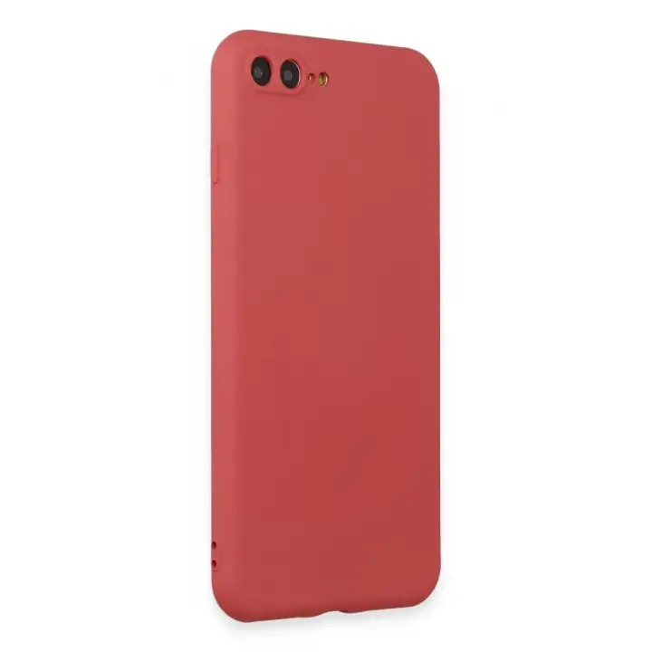 Newface Apple iPhone 7 Plus Kılıf First Silikon - Kiremit