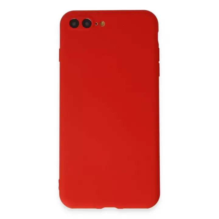 Newface Apple iPhone 7 Plus Kılıf First Silikon - Kırmızı