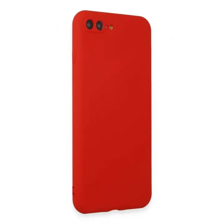 Newface Apple iPhone 7 Plus Kılıf First Silikon - Kırmızı