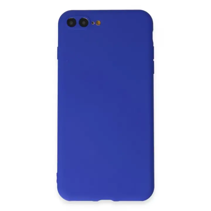 Newface Apple iPhone 7 Plus Kılıf First Silikon - Koyu Mavi