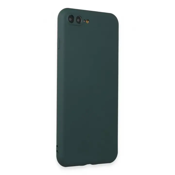 Newface Apple iPhone 7 Plus Kılıf First Silikon - Koyu Yeşil