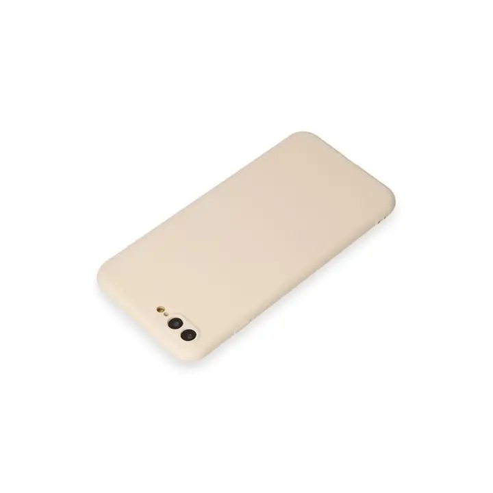 Newface iPhone 7 Plus Kılıf First Silikon - Krem