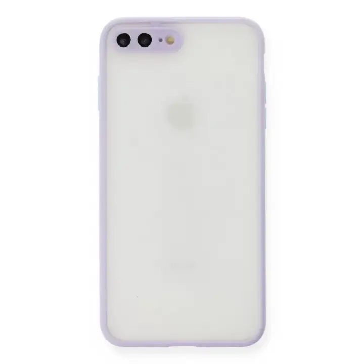 Newface Apple iPhone 7 Plus Kılıf Montreal Silikon Kapak - Mor