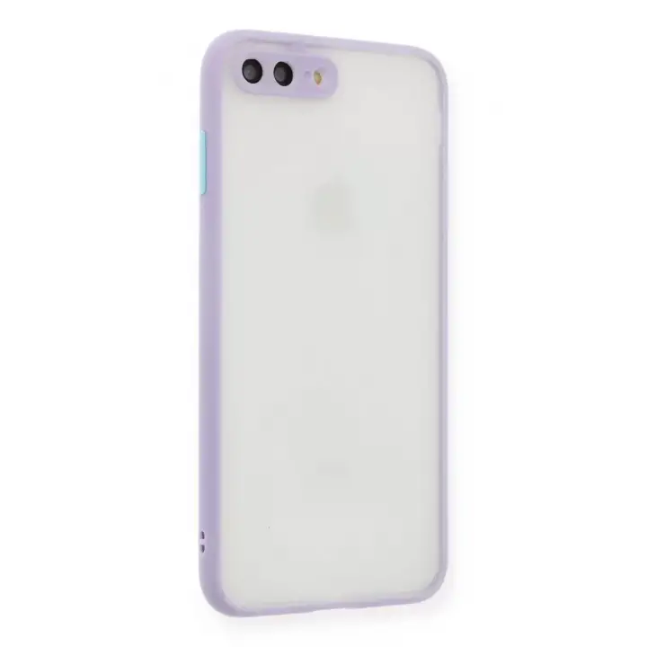 Newface Apple iPhone 7 Plus Kılıf Montreal Silikon Kapak - Mor