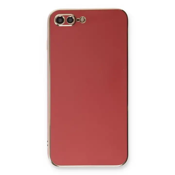 Newface iPhone 7 Plus Kılıf Volet Silikon - Kırmızı