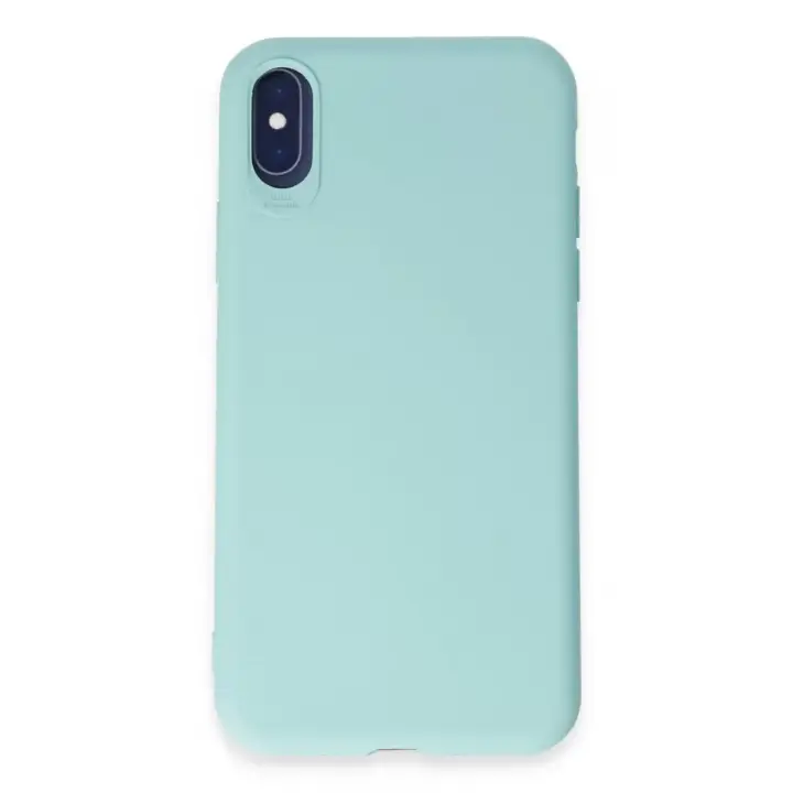 Newface iPhone X Kılıf First Silikon - Turkuaz