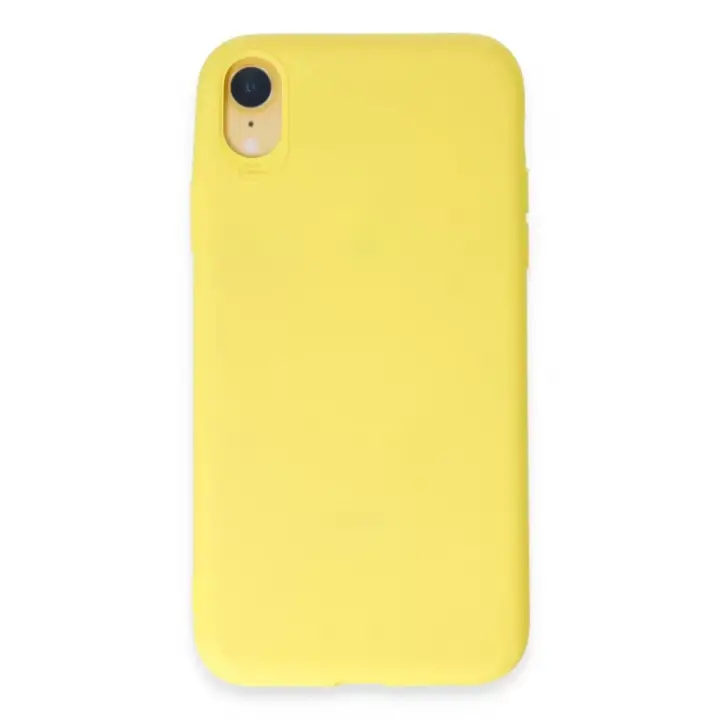 Newface Apple iPhone XR Kılıf First Silikon - Sarı