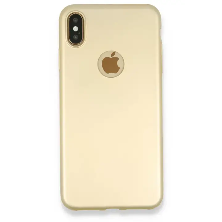 Newface Apple iPhone XS Max Kılıf First Silikon - Gold