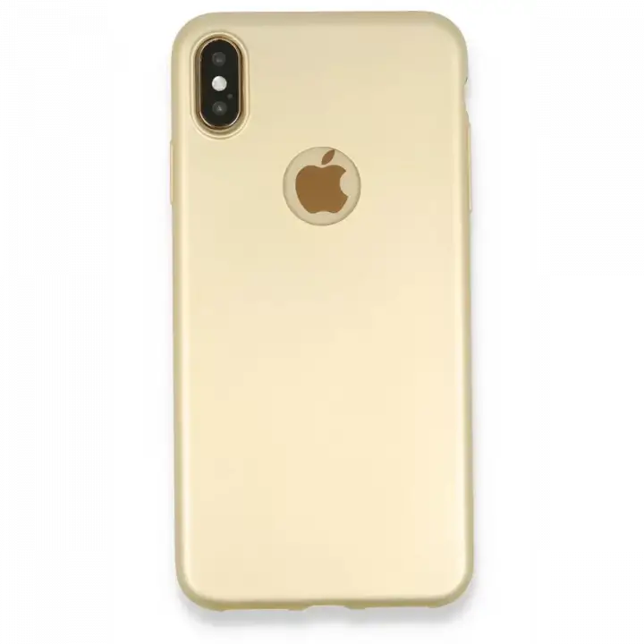 Newface Apple iPhone XS Max Kılıf First Silikon - Gold