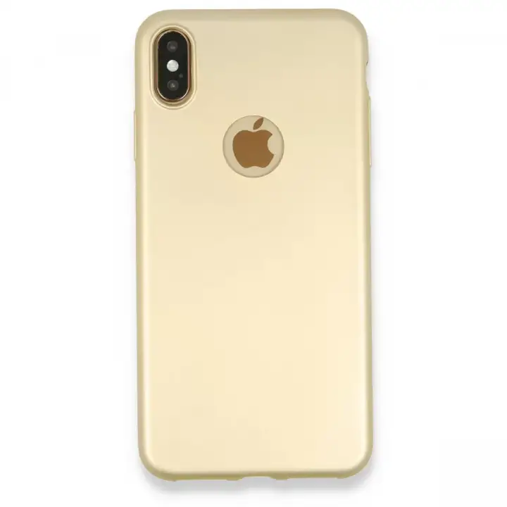 Newface Apple iPhone XS Max Kılıf First Silikon - Gold