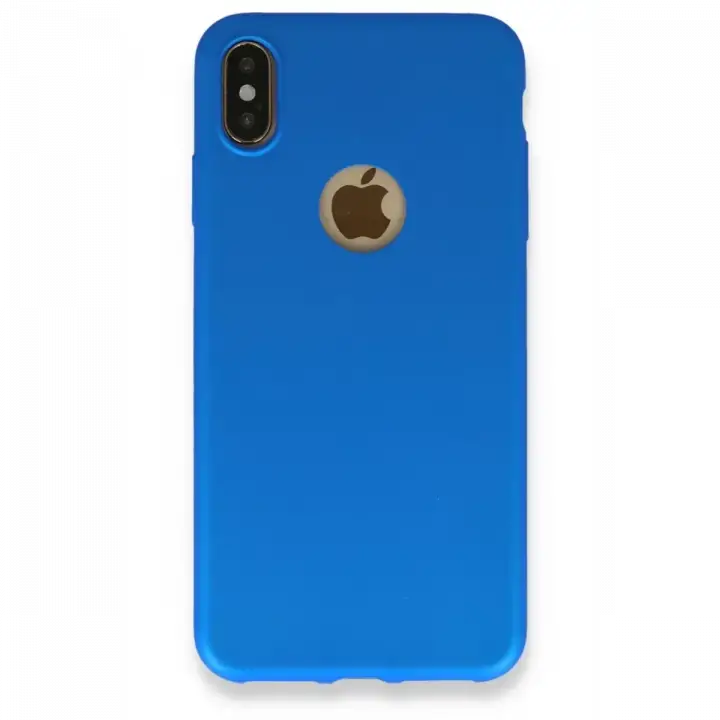 Newface Apple iPhone XS Max Kılıf First Silikon - Mavi