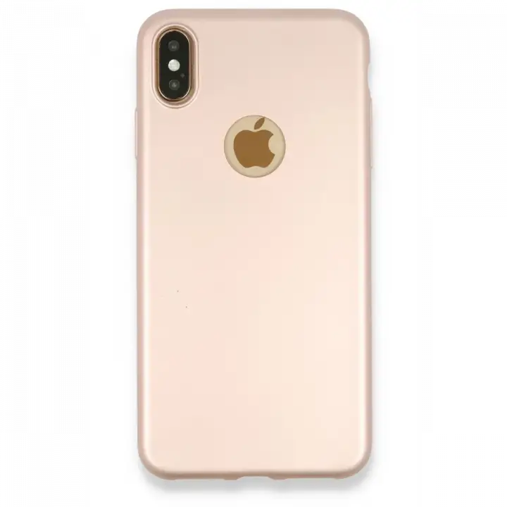 Newface iPhone XS Max Kılıf First Silikon - Rose Gold