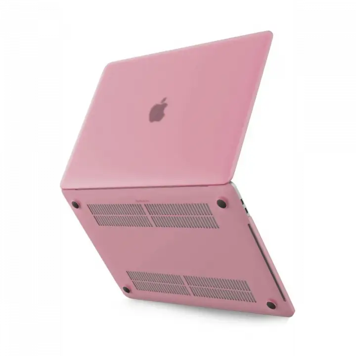Newface Macbook Pro 13 2021 Macbook Buzlu Kapak - Pembe