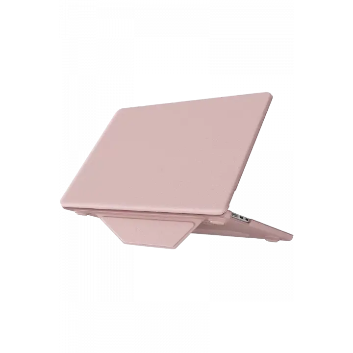 Newface Apple Macbook Pro 14 2021 Macbook Deri Kapak - Pembe