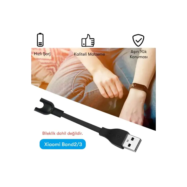 Newface MC03 Şarj Adaptörü Xiaomi Mi Band 2/3