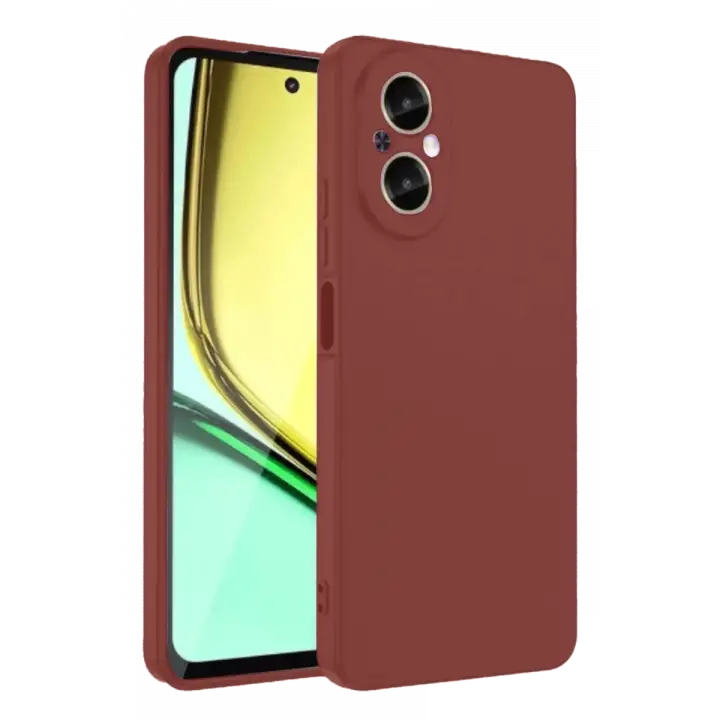 Newface Realme 12 Lite Kılıf First Silikon - Bordo
